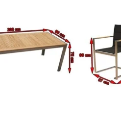 OUTFLEXX Sitzgruppe, Schwarz, Edelstahl/Teak, Esstisch 200 X 90 Cm, 6 Stapelstühle Gepolstert 15 OUTFLEXX Sitzgruppe, Schwarz, Edelstahl/Teak, Esstisch 200 X 90 Cm, 6 Stapelstühle Gepolstert -Günstiges Garten Perle Geschäft 5 14202.jpg