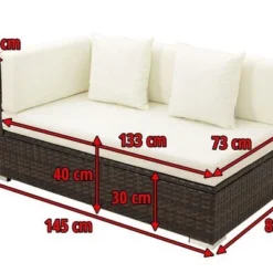 OUTFLEXX 2-Sitzer Ecksofa, Braun Marmoriert, Polyrattan, 145 X 85 X 70 Cm, Wasserfeste Kissenbox, Armlehne Re. 15 OUTFLEXX 2-Sitzer Ecksofa, Braun Marmoriert, Polyrattan, 145 X 85 X 70 Cm, Wasserfeste Kissenbox, Armlehne Re. -Günstiges Garten Perle Geschäft 5 15734 4 BOX.jpg