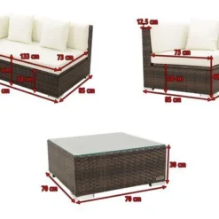 OUTFLEXX Loungemöbel-Set, Braun Marmoriert, 5 Pers, Polyrattan, Wasserfeste Kissenbox 18 OUTFLEXX Loungemöbel-Set, Braun Marmoriert, 5 Pers, Polyrattan, Wasserfeste Kissenbox -Günstiges Garten Perle Geschäft 5 16068 BOX A.jpg