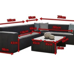 OUTFLEXX Bite Loungeset, Sooty, Alu/Sunbrella, 5 Personen, 2 Kaffeetische, Je 90 X 45 X 35 Cm 9 OUTFLEXX Bite Loungeset, Sooty, Alu/Sunbrella, 5 Personen, 2 Kaffeetische, Je 90 X 45 X 35 Cm -Günstiges Garten Perle Geschäft 5 18519.jpg