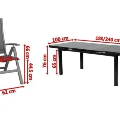 KETTLER Altura Esstischgarnitur, Anthrazit, Alu/Textilene, Tisch 180/240x100cm, 6 Multipositionssessel 15 KETTLER Altura Esstischgarnitur, Anthrazit, Alu/Textilene, Tisch 180/240x100cm, 6 Multipositionssessel -Günstiges Garten Perle Geschäft 5 19301.jpg