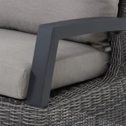 SIENA GARDEN Corido 2-Sitzer Sofa, Charcoal, Alu / Gardino®-Geflecht, 136x83x88 Cm, Armlehne Links -Günstiges Garten Perle Geschäft 5 20190.jpg