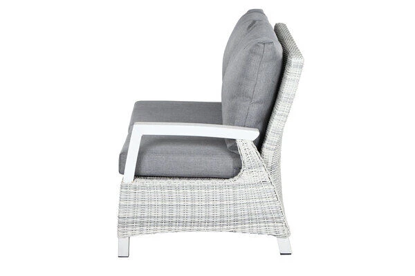 SIENA GARDEN Corido 2-Sitzer Sofa, Ice Grey, Alu / Gardino®-Geflecht, 136x83x88 Cm, Armlehne Links 5 SIENA GARDEN Corido 2-Sitzer Sofa, Ice Grey, Alu / Gardino®-Geflecht, 136x83x88 Cm, Armlehne Links – Bild 5