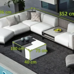 OUTFLEXX Jewel Loungeset, Marble, Alu/Sunbrella, 5-6 Pers., Eingebauter Tisch Mit Keramikplatte 10 OUTFLEXX Jewel Loungeset, Marble, Alu/Sunbrella, 5-6 Pers., Eingebauter Tisch Mit Keramikplatte -Günstiges Garten Perle Geschäft 5 20808.jpg