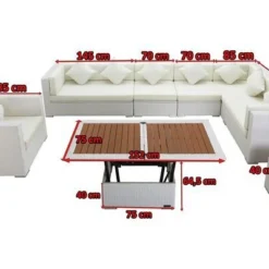 OUTFLEXX Loungemöbel-Set, Weiß, Polyrattan, Für 8 Personen, Inkl. Loungetisch, Wasserfeste Kissenbox -Günstiges Garten Perle Geschäft 5 2510 BOX D.jpg