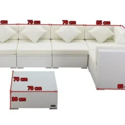 OUTFLEXX Loungemöbel Polyrattan, Weiß, Für 5 Personen, Inkl. Kaffeetisch, Wasserfeste Kissenbox 11 OUTFLEXX Loungemöbel Polyrattan, Weiß, Für 5 Personen, Inkl. Kaffeetisch, Wasserfeste Kissenbox -Günstiges Garten Perle Geschäft 5 7175 BOX B.jpg