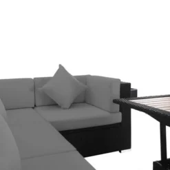 OUTFLEXX Loungemöbel-Set Polyrattan, Schwarz, Für 5 Personen, Inkl. Loungetisch, Wasserfeste Kissenbox 12 OUTFLEXX Loungemöbel-Set Polyrattan, Schwarz, Für 5 Personen, Inkl. Loungetisch, Wasserfeste Kissenbox -Günstiges Garten Perle Geschäft 6 1714 BOX D.jpg