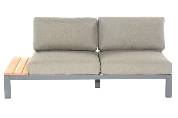 SONNENPARTNER Equila Loungegruppe, Anthrazit, Alu/Teakholz, 5 Personen, Inkl. Polster 6 SONNENPARTNER Equila Loungegruppe, Anthrazit, Alu/Teakholz, 5 Personen, Inkl. Polster – Bild 6