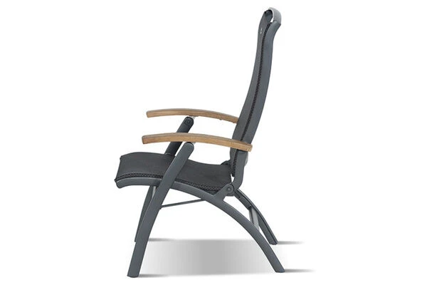 HARTMAN Xanadu / Da Vinci Sitzgruppe, Xerix/anthrazit, Alu/Teakholz, 6 Diningsessel, 2 Multipos, 220x100cm 6 HARTMAN Xanadu / Da Vinci Sitzgruppe, Xerix/anthrazit, Alu/Teakholz, 6 Diningsessel, 2 Multipos, 220x100cm – Bild 6