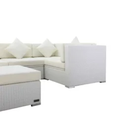 OUTFLEXX Loungemöbel Polyrattan, Weiß, Für 5 Personen, Inkl. Kaffeetisch, Wasserfeste Kissenbox 12 OUTFLEXX Loungemöbel Polyrattan, Weiß, Für 5 Personen, Inkl. Kaffeetisch, Wasserfeste Kissenbox -Günstiges Garten Perle Geschäft 6 7175 BOX B.jpg