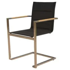 OUTFLEXX Esstischgarnitur, Edelstahl / FSC-Teak, Tisch 150x80cm, 6 Freischwinger Padded, Schwarz 16 OUTFLEXX Esstischgarnitur, Edelstahl / FSC-Teak, Tisch 150x80cm, 6 Freischwinger Padded, Schwarz -Günstiges Garten Perle Geschäft 7 17270.jpg
