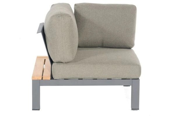 SONNENPARTNER Equila Loungegruppe, Anthrazit, Alu/Teakholz, 5 Personen, Inkl. Polster 7 SONNENPARTNER Equila Loungegruppe, Anthrazit, Alu/Teakholz, 5 Personen, Inkl. Polster – Bild 7