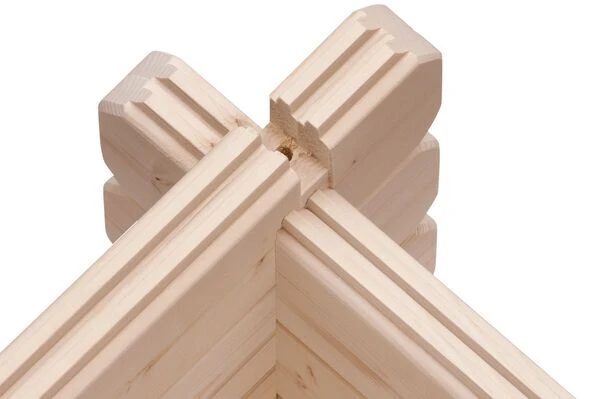 KARIBU Blockbohlenhaus Trittau 5, Fichtenholz Ca. 40 Mm, Pultdach 7 KARIBU Blockbohlenhaus Trittau 5, Fichtenholz Ca. 40 Mm, Pultdach – Bild 7