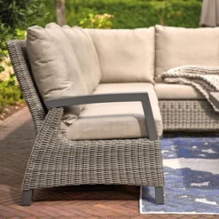 SIENA GARDEN Corido 2-Sitzer Sofa, Charcoal, Alu / Gardino®-Geflecht, 136x83x88 Cm, Armlehne Links -Günstiges Garten Perle Geschäft 7 20190.jpg