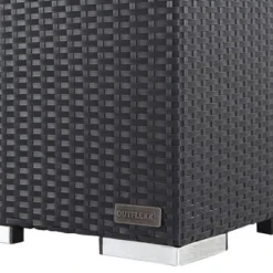 OUTFLEXX Loungemöbel-Set, Schwarz, Polyrattan, Für 8 Personen, Inkl. Kaffeetisch, Wasserfeste Kissenbox -Günstiges Garten Perle Geschäft 8 1380 BOX B.jpg