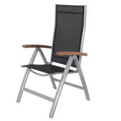 VILLANA Esstischgarnitur, Silber/schwarz, Alu/ FSC-Akazienholz, Ausziehtisch 150/200 Cm, 6 Multipositionssessel 23 VILLANA Esstischgarnitur, Silber/schwarz, Alu/ FSC-Akazienholz, Ausziehtisch 150/200 Cm, 6 Multipositionssessel -Günstiges Garten Perle Geschäft 8 16462.jpg