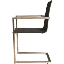 OUTFLEXX Esstischgarnitur, Edelstahl / FSC-Teak, Tisch 150x80cm, 6 Freischwinger Padded, Schwarz 17 OUTFLEXX Esstischgarnitur, Edelstahl / FSC-Teak, Tisch 150x80cm, 6 Freischwinger Padded, Schwarz -Günstiges Garten Perle Geschäft 8 17270.jpg