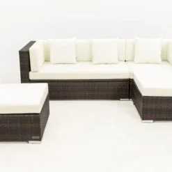 OUTFLEXX Loungemöbel-Set, Braun Marmoriert, 5 Pers, Polyrattan, Wasserfeste Kissenbox 25 OUTFLEXX Loungemöbel-Set, Braun Marmoriert, 5 Pers, Polyrattan, Wasserfeste Kissenbox -Günstiges Garten Perle Geschäft 9 16068 BOX A.jpg